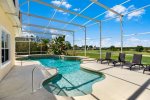 Pool area with covered lanai